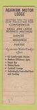 Matchbook Cover - Agawam Motor Lodge Agawam MA Caesar's Lounge