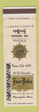 Matchbook Cover - Fair Oaks Restaurant Minneapolis MN