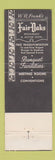 Matchbook Cover - Fair Oaks Restaurant Minneapolis MN