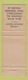 Matchbook Cover - Anthony Wayne Hotel Hamilton OH WEAR