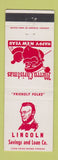 Matchbook Cover - Lincoln Savings and Loan Cleveland OH Christmas #2
