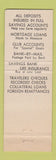 Matchbook Cover - Suffolk Franklin Savings Bank Boston MA