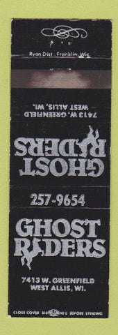 Matchbook Cover - Ghost Riders West Allis WI WEAR