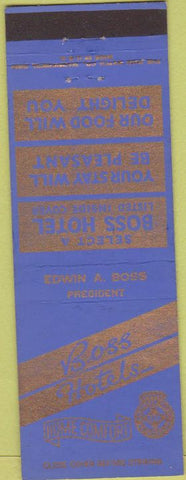 Matchbook Cover - Boss Hotels Chain IA