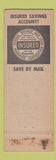 Matchbook Cover - Mutual Federal Savings Washington DC