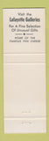 Matchbook Cover - LaFayette House Foxboro MA