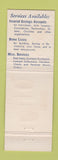 Matchbook Cover - Pierce County Federal Savings Tacoma WA Sumner