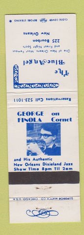 Matchbook Cover - George Finola The Blue Angel New Orleans LA WEAR