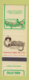 Matchbook Cover - Alfalfa's Spanky's Restaurant Brampton ON