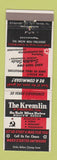 Matchbook Cover - Kremlin Moscow Russia Joke Gag