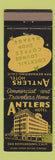 Matchbook Cover - Antlers Hotel San Bernardino CA