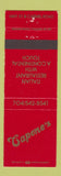 Matchbook Cover - Capone's Italian Restaurant