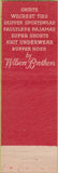 Matchbook Cover - Wilson men's wear Niagara Falls NY