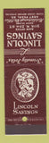 Matchbook Cover - Lincoln Savings Cleveland OH