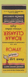 Matchbook Cover - Roman Cleanser Whitening Clothes