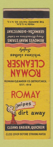 Matchbook Cover - Roman Cleanser Whitening Clothes