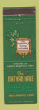 Matchbook Cover - Nathan Hale Hotel Willimantic CT