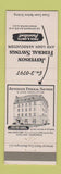 Matchbook Cover - Jefferson Federal Savings Washington DC