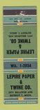 Matchbook Cover - Lepire Paper and Twine Detroit MI WEAR