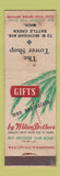 Matchbook Cover - Tower Shop Wilson Brothers Clothes Battle Creek MI WEAR