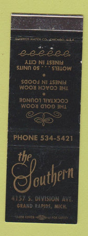 Matchbook Cover - The Southern Restaurant Grand Rapids MI