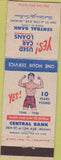 Matchbook Cover - Central Bank Miami FL 1956