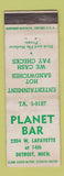 Matchbook Cover - Planet Bar Detroit MI WEAR