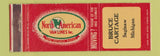 Matchbook Cover - North American Van Lines Bruce Cartage Saginaw MI