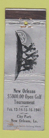 Matchbook Cover - New Orleans Open Golf Tournament 1941 LA WEAR