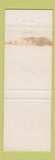Matchbook Cover - MRYC Yacht Club Walbridge Park Toledo OH WEAR