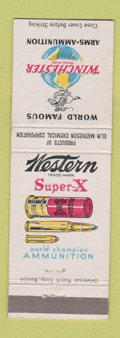 Matchbook Cover - Winchester Arms Guns Super X Ammo