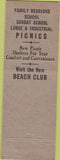 Matchbook Cover - Conneaut Lake Park PA