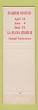 Matchbook Cover - Light Valley Stadium La Playa Stadium WEAR