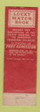 Matchbook Cover - Jai Alai Tijuana Mexico Fronton Palacio WEAR