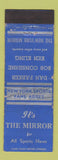 Matchbook Cover - The Mirror Newspaper New York City Sports WEAR