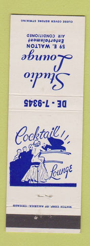 Matchbook Cover - Studio Lounge Chicago IL