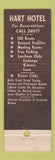 Matchbook Cover - Hart Hotel Battle Creek MI WEAR