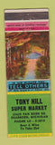 Matchbook Cover - Tony Hill Super Market Grocery Dearborn Mif WORN