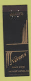 Matchbook Cover - Nevens Minneapolis MN