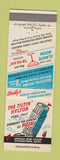 Matchbook Cover - Tiltin Hylton Rome Italy Pizza Leaning Tower of Pisa Joke Gag