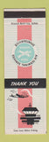 Matchbook Cover - Air Terminal Services Washington National Airport DC