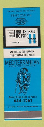 Matchbook Cover - Houston Airport Inn TX