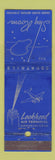 Matchbook Cover - Lockheed Air Terminal Burbank CA WEAR