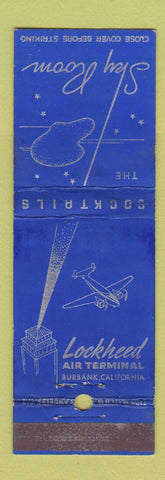 Matchbook Cover - Lockheed Air Terminal Burbank CA WEAR