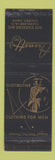 Matchbook Cover - Aronoff's Clothes Cleveland OH WEAR