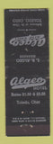 Matchbook Cover - Algeo Nite Grill Toledo OH ADVANCE WEAR