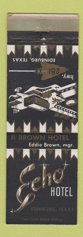 Matchbook Cover - Echo Hotel Edinburg TX WEAR