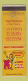 Matchbook Cover - Monsanto Chemical Springfield MA safety WORN