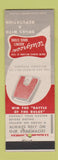 Matchbook Cover - Walgreens Drug Store DD Bean scale dieting