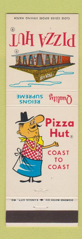 Matchbook Cover - Pizza Hut Restaurant West Springfield MA